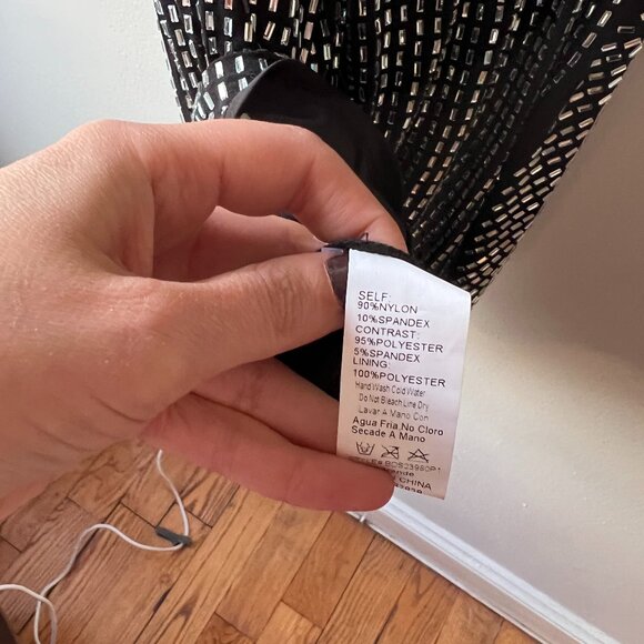 BUTTERFLY BEDAZZLE SPARKLY MINI DRESS WITH MESH SIDE CUTOUTS & ADJUSTABLE STRAPS - Picture 7 of 8